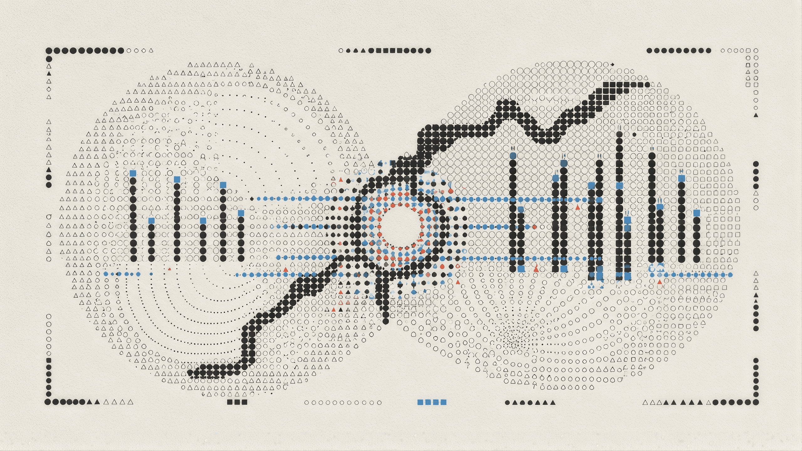 An abstract network joining individual work into shared company context
